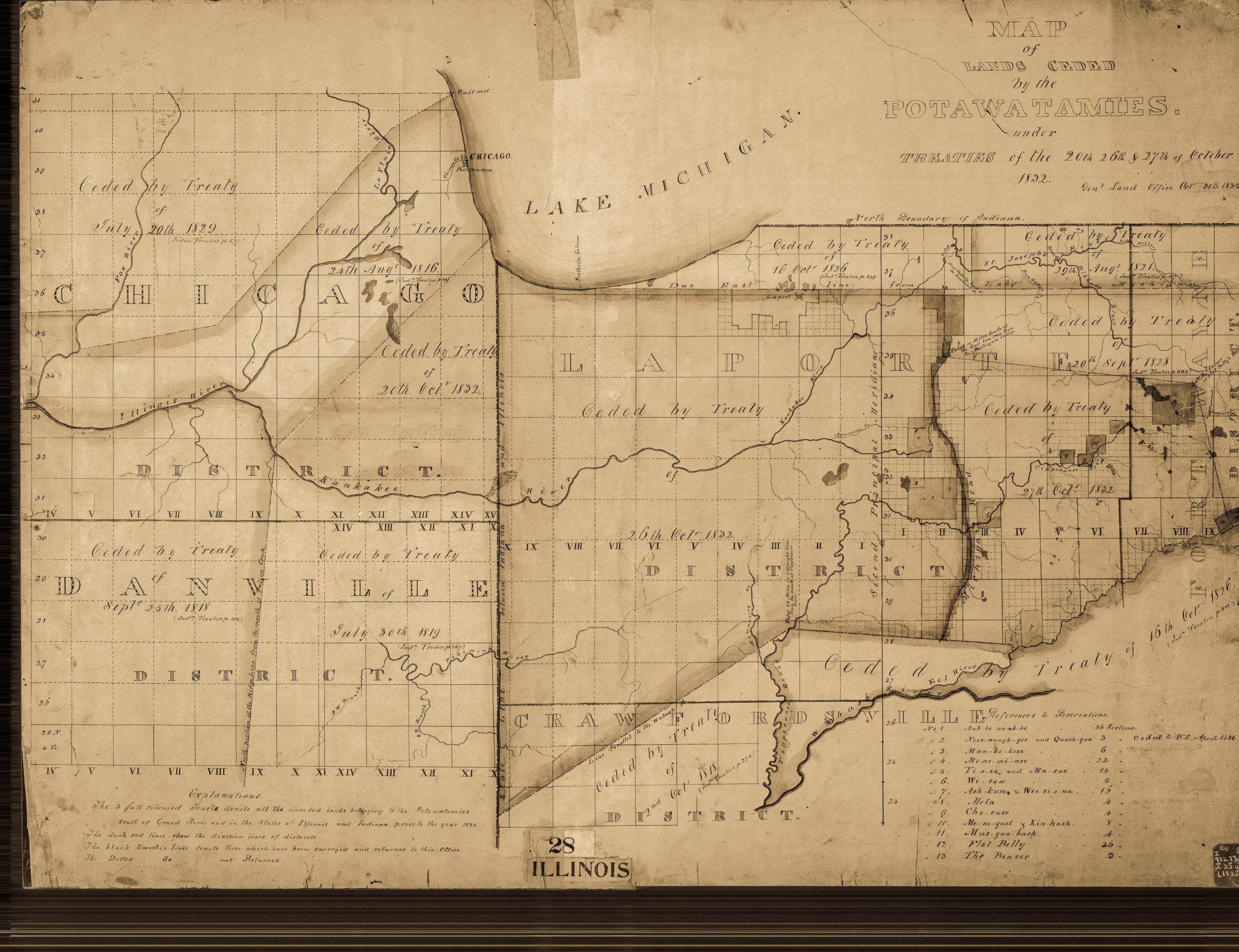 1835 Map Open Rivers Journal